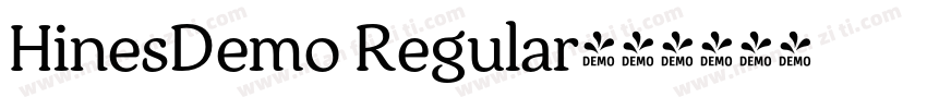 HinesDemo Regular字体转换